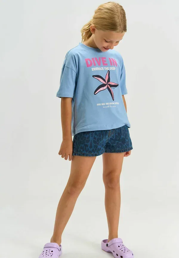 Шорты джинсовые Prima regular fit The New, средний синий деним