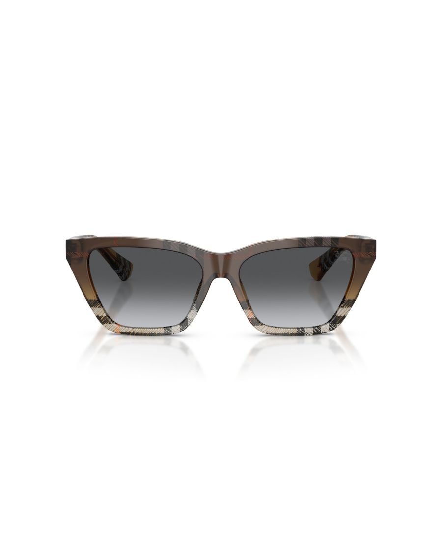 Женские поляризованные солнцезащитные очки, BE4468 Burberry, Check Sand — фото 2