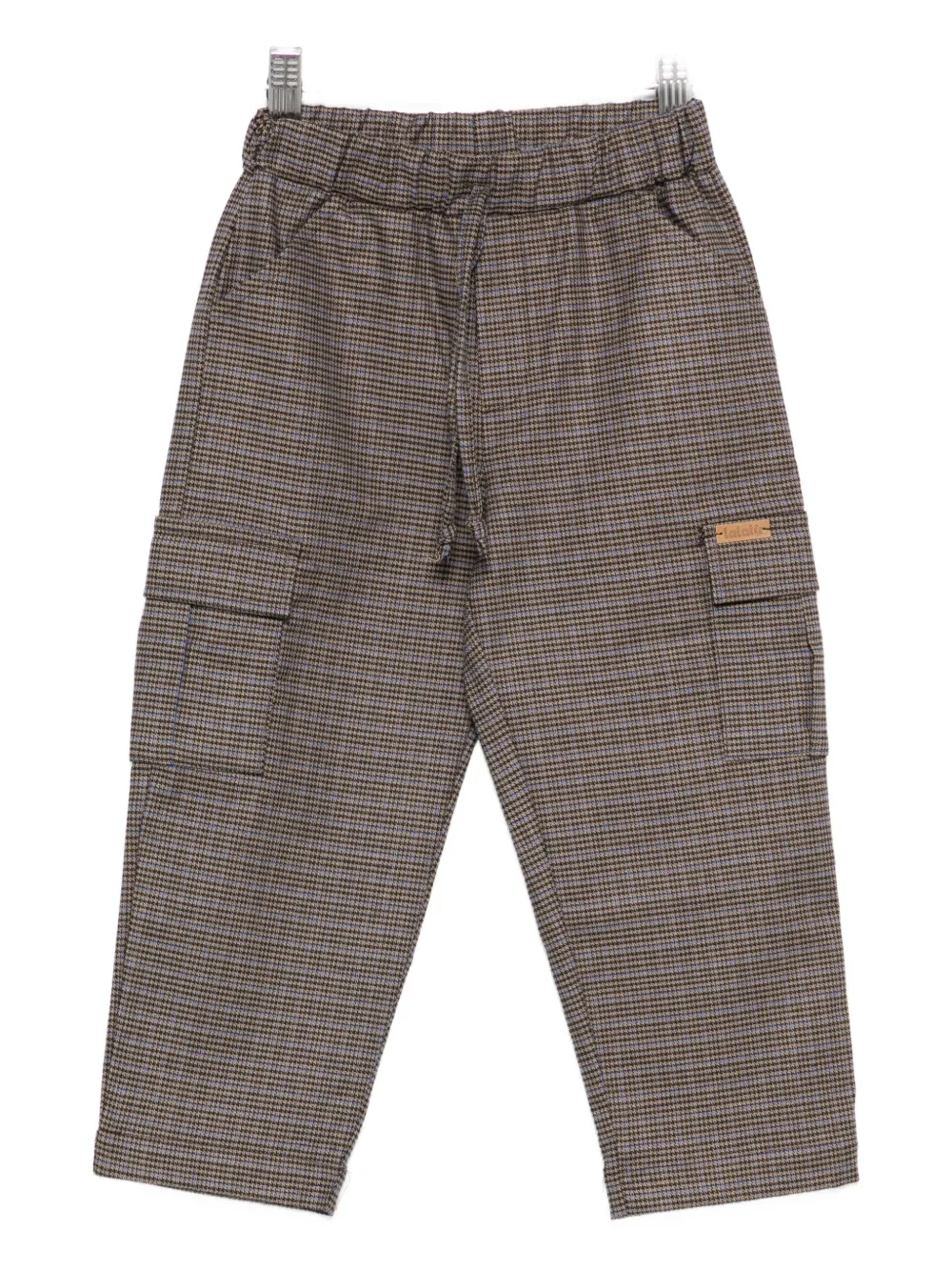 

Клетчатые брюки-карго LALALU, коричневый