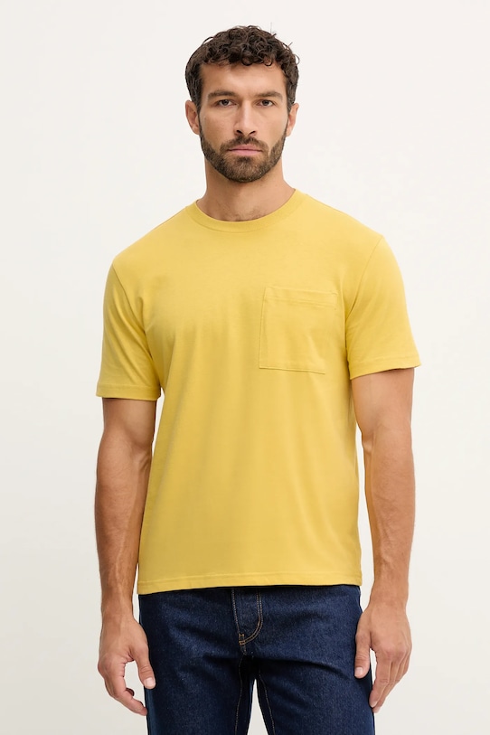 

Хлопковая футболка United Colors Of Benetton, желтый