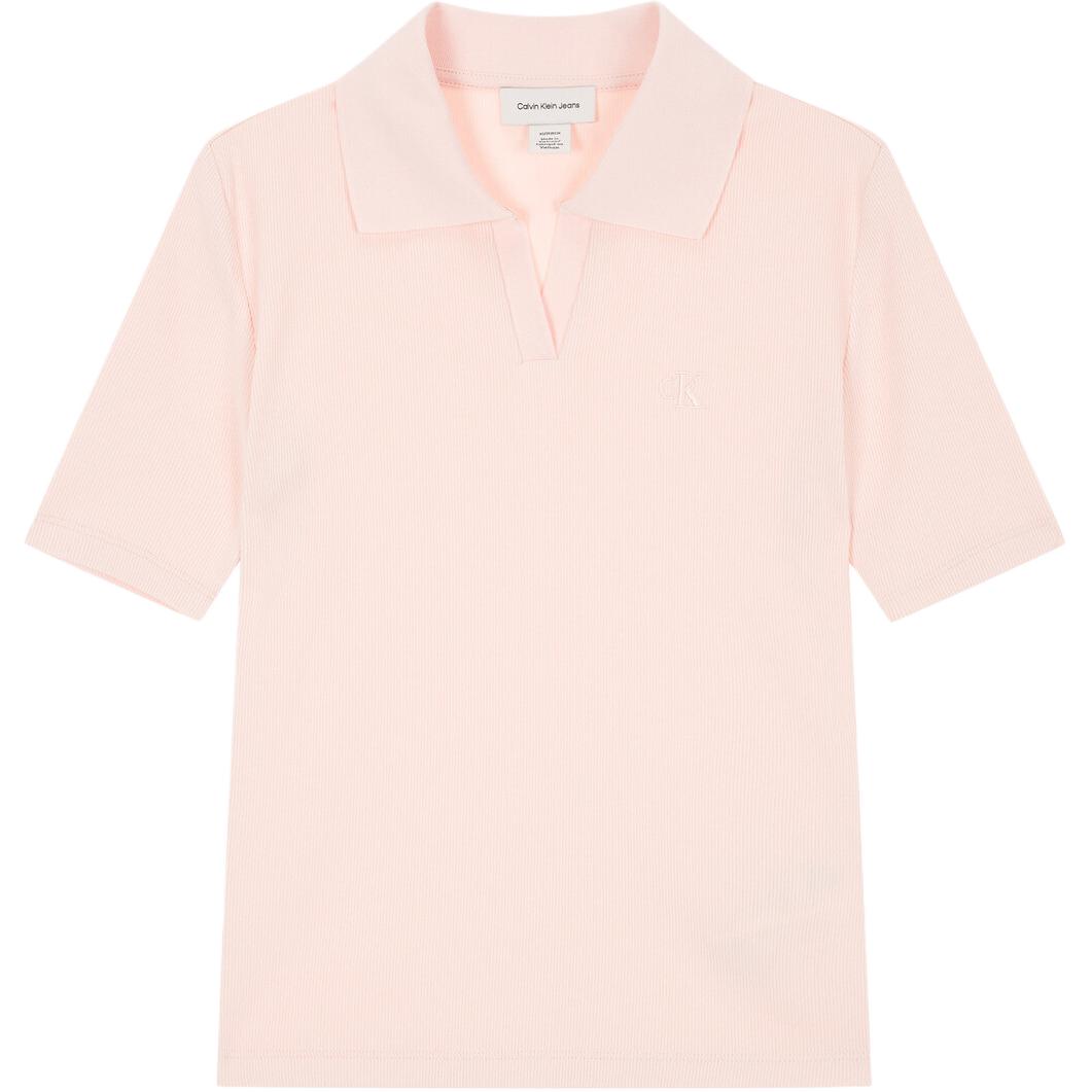 

Calvin Klein Женская поло светло-розового цвета