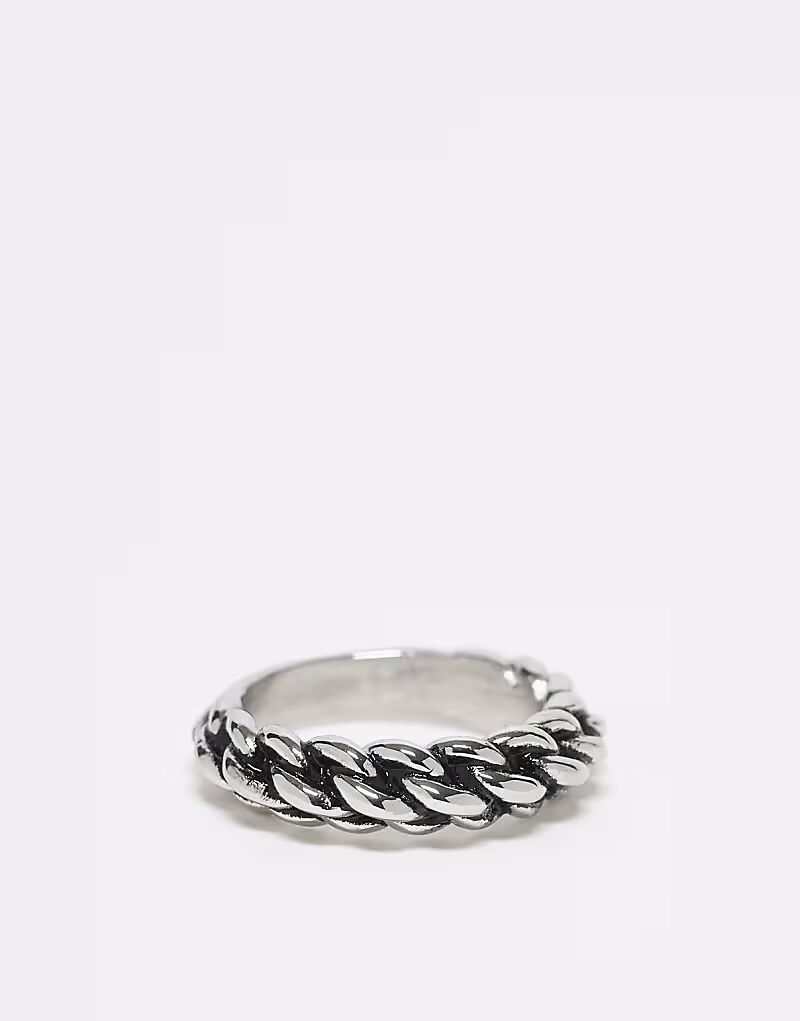 

Водонепроницаемое кольцо-браслет из нержавеющей стали серебристого цвета Asos Design