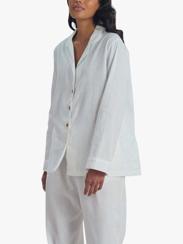 

Льняной комплект пижамы с длинными рукавами Piglet in Bed, White