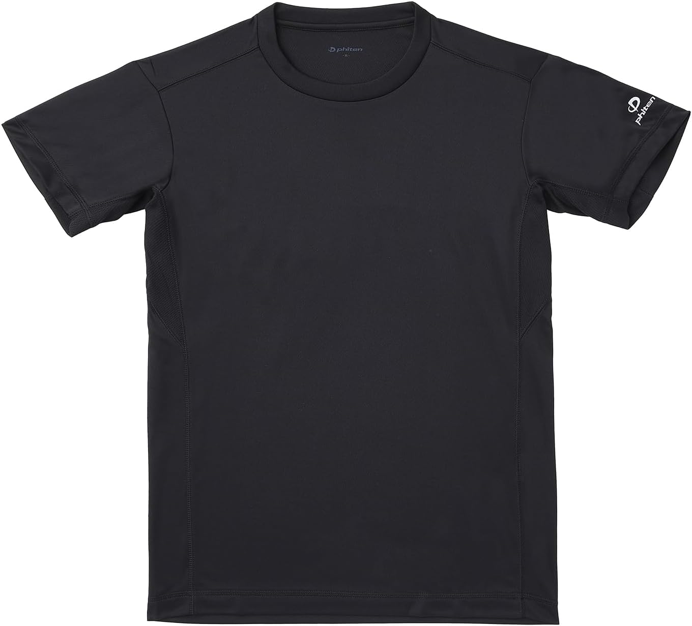 

Футболка Phiten RAKU, с коротким рукавом, однотонная, унисекс, черный