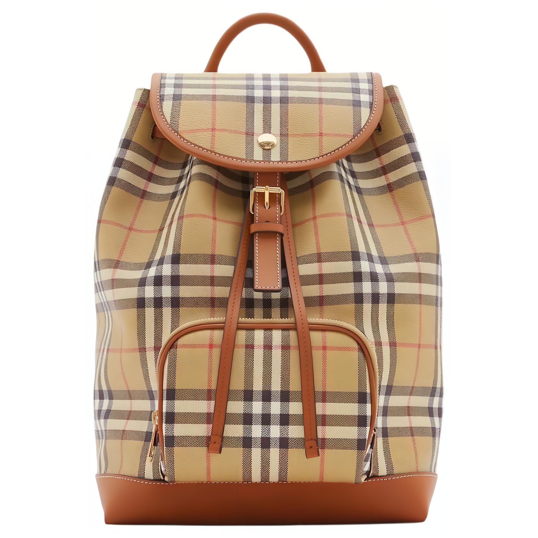 

Burberry Женский рюкзак из полиуретана, архив, бежевый и сандалово-коричневый