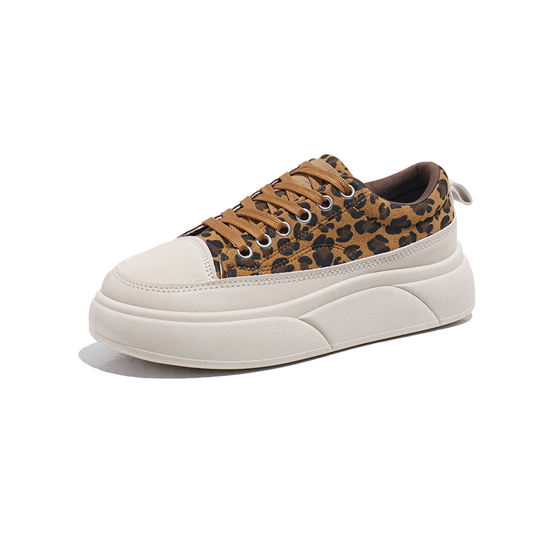 

Низкие кроссовки для детей и подростков FIRS Kids, леопардовый принт