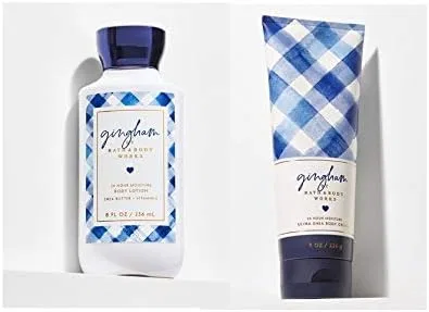 Набор лосьона и крема для тела Gingham Bath & Body Works 226 мл x 2