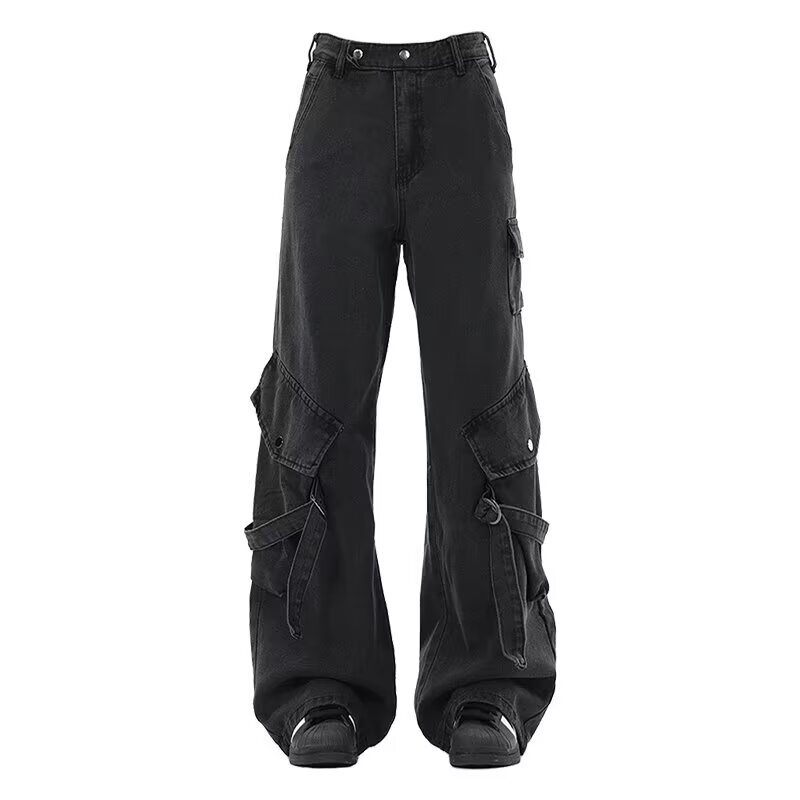 

ZIAREL Джинсы Unisex Black Moderate Straight Fit