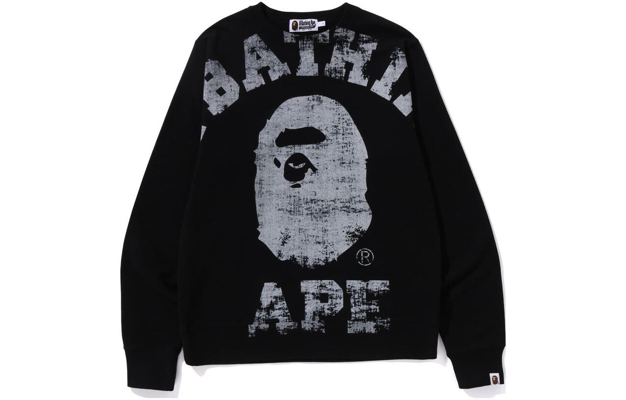 

BAPE Big College Crewneck A Bathing Ape, черный