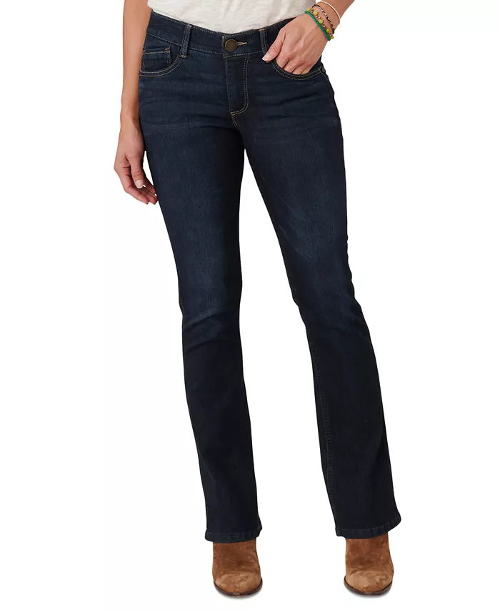 

Узкие укороченные джинсы-бойфренды Petite "Ab"solution Luxe Touch Itty Bitty Bootcut Democracy, синий