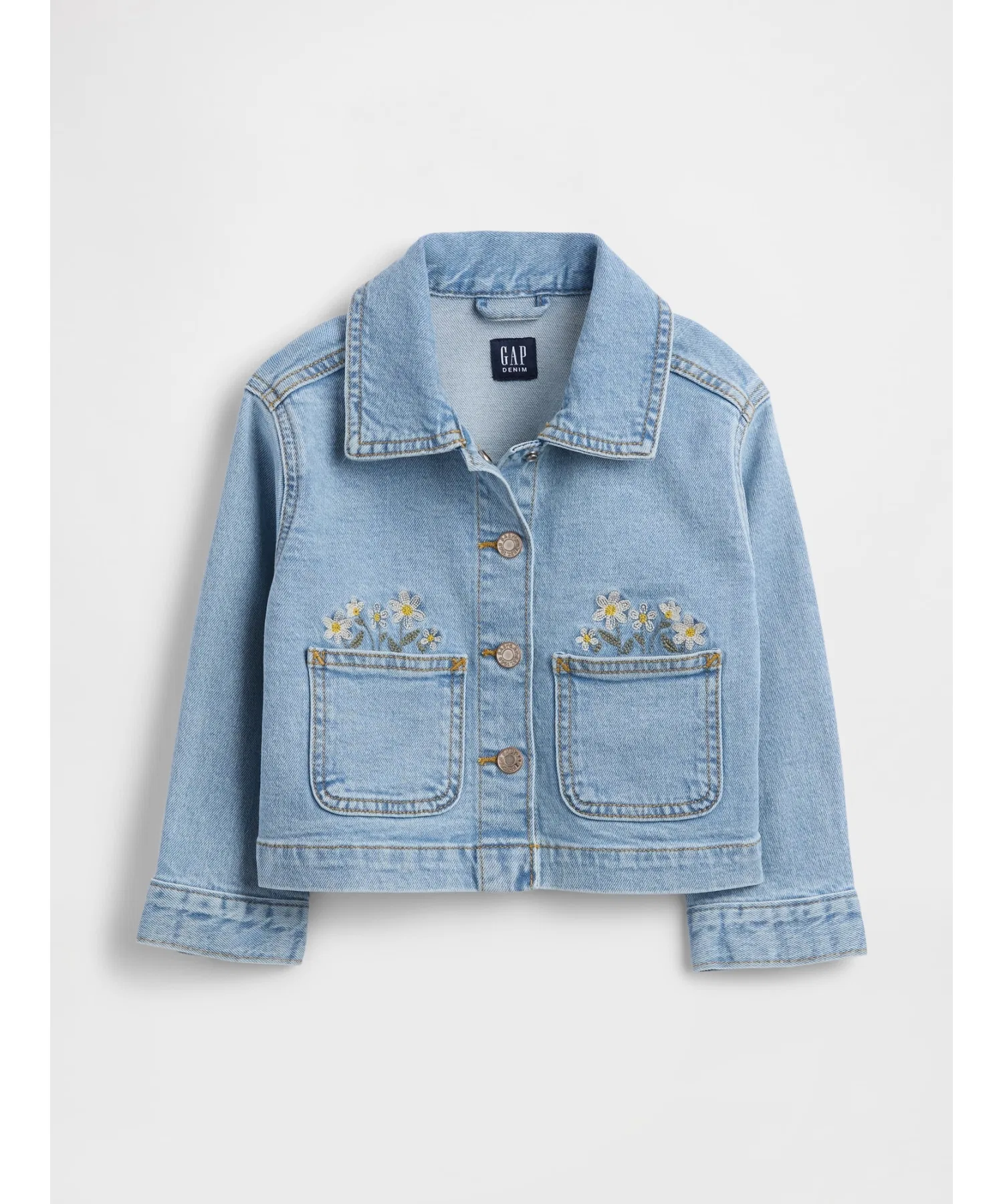 джинсовая куртка babyGap с вышивкой