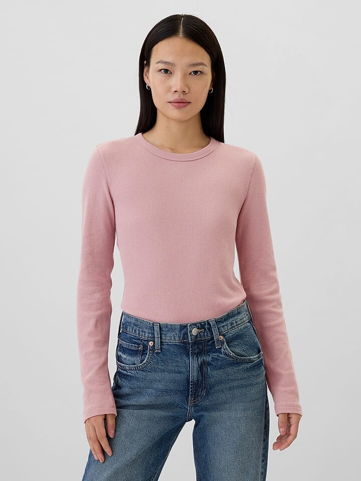 

Лонгслив GAP Longsleeve, розовый