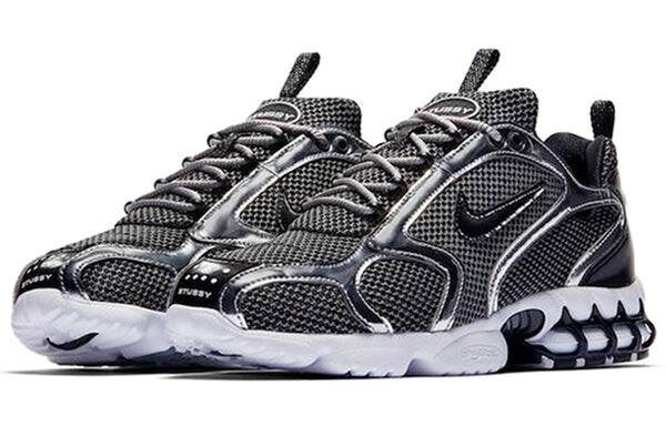 Кроссовки x stussy air zoom spiridon caged 2 'pure platinum' Nike, мультиколор — фото 3
