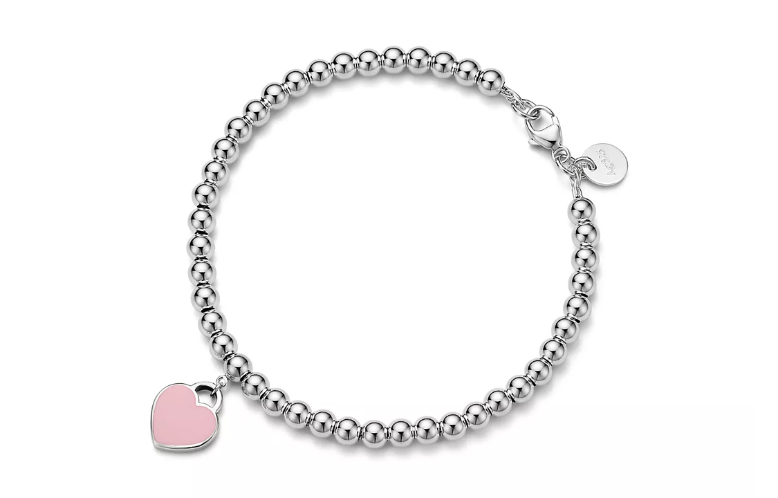 

TIFFANY & CO. Браслет Sterling Silver Set With Diamonds Bracelets Women's Pink