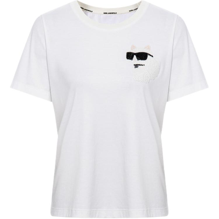 

Футболка KARL LAGERFELD SS26 для женщин KARL LAGERFELD / Karl Lagerfeld Jeans, белый