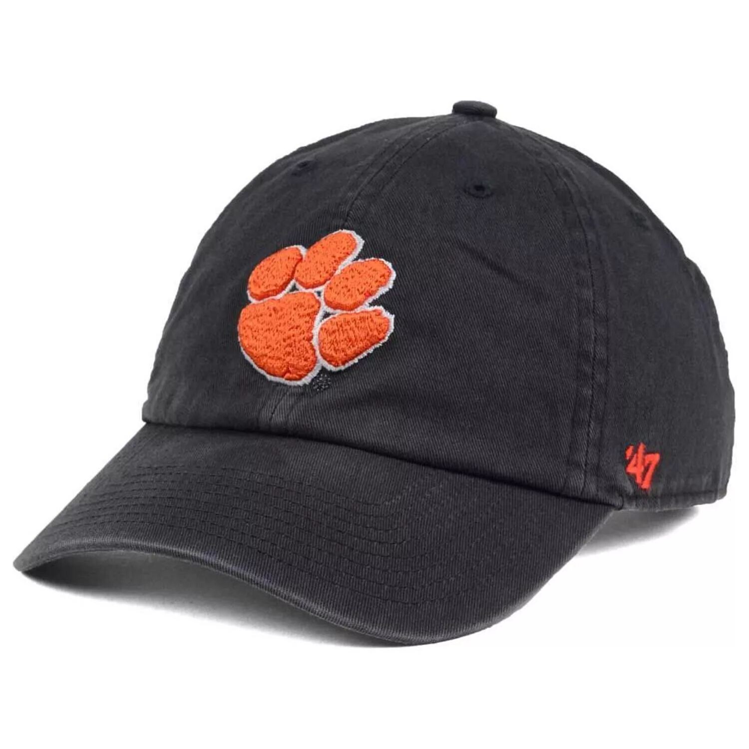 

Регулируемая шапка Clemson Tigers '47 Clean Up - Уголь