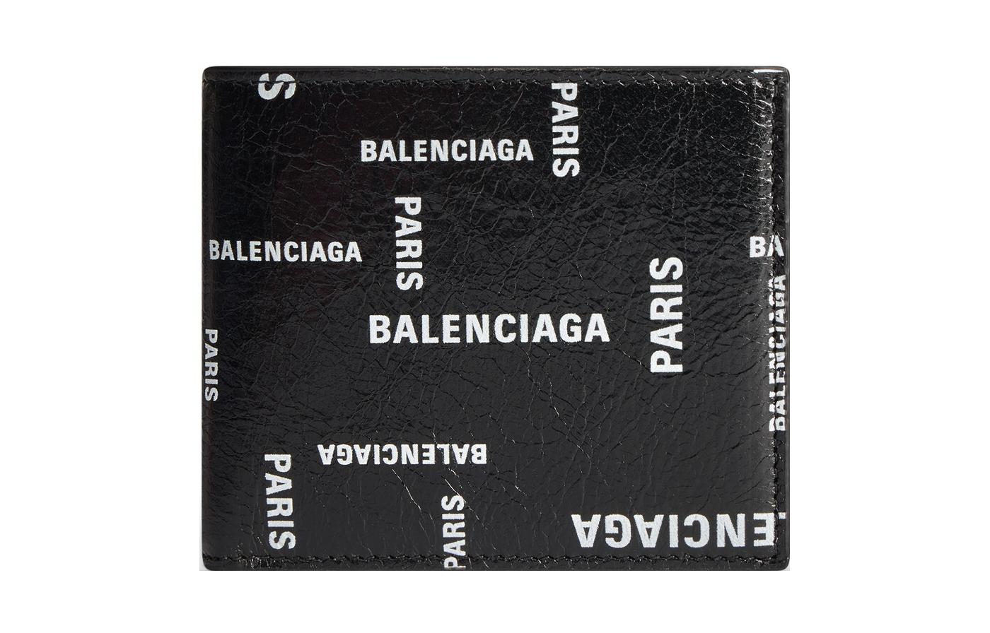 

Balenciaga Мужской кошелек из овчины Cash, черный