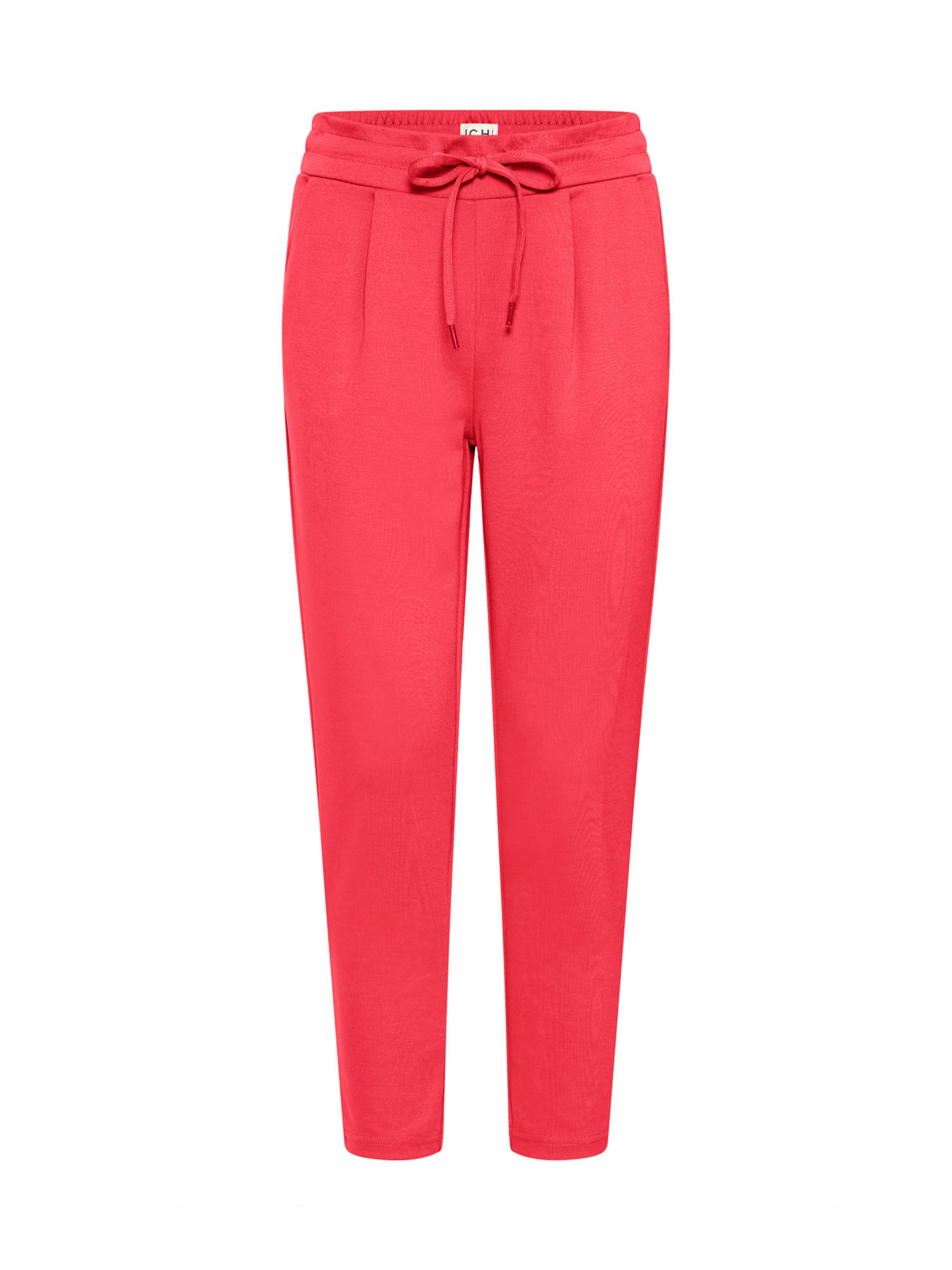 

ICHI Брюки 'IHKATE' с зауженным кроем и складками спереди в цвете Raspberry