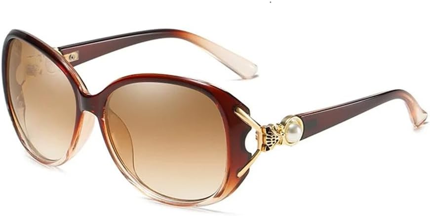 

Женские солнцезащитные очки с градиентным покрытием, металлическими линзами и изогнутыми дужками, солнцезащитные очки для женщин с защитой от УФ-излучения UV400 HDUBFY, 4