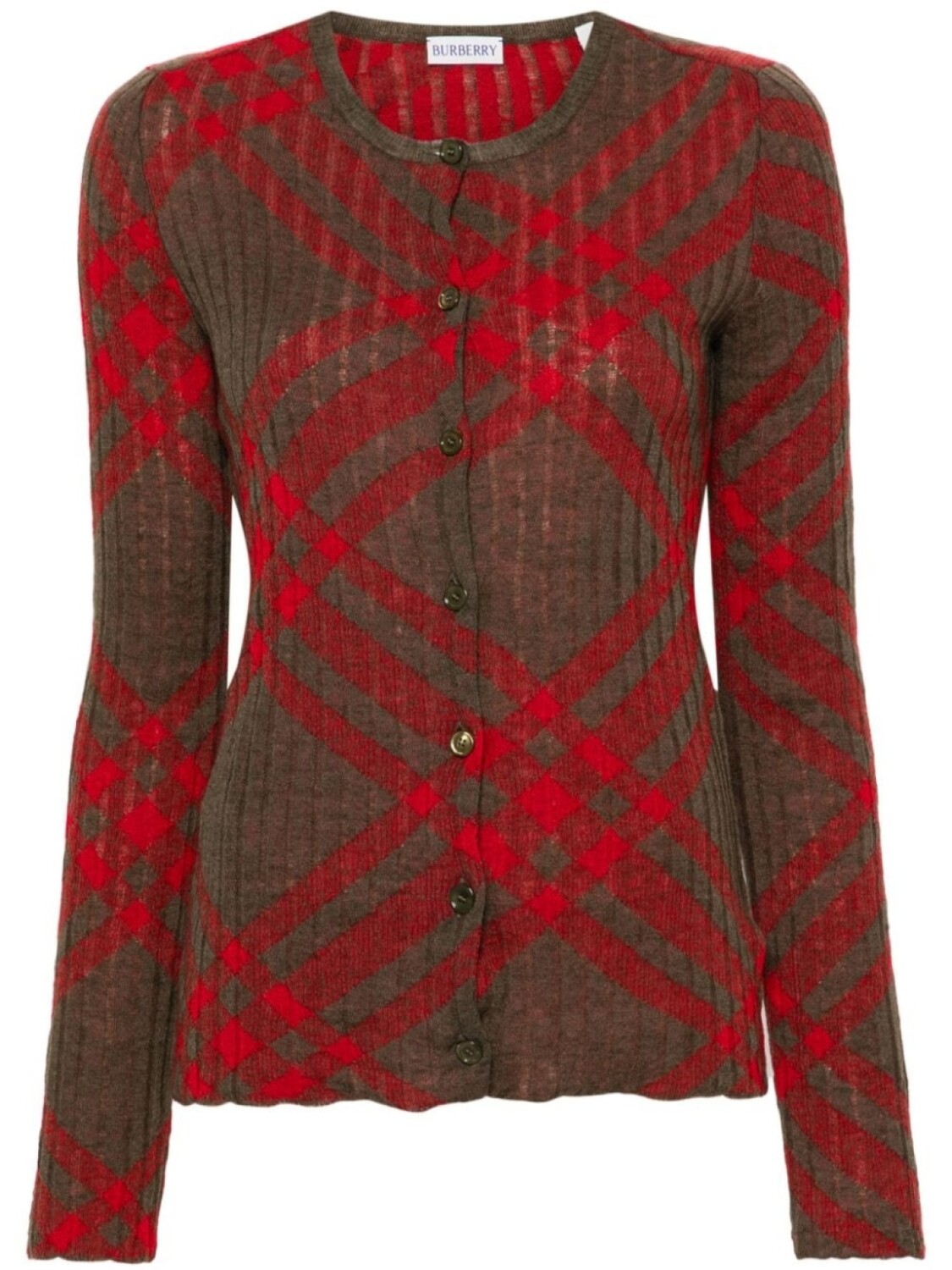 

Кардиган в клетку Burberry, красный