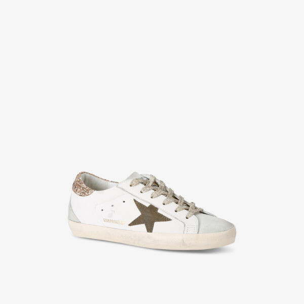 Эксклюзивные женские кожаные кроссовки Superstar3 с низким верхом Golden Goose, белый — фото 3