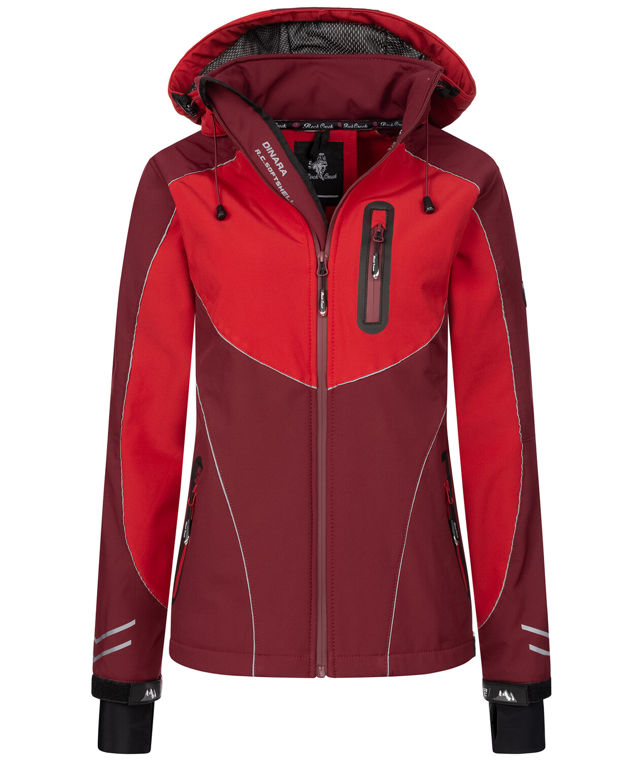 

Куртка софтшелл Rock Creek Jacke, цвет Weinrot