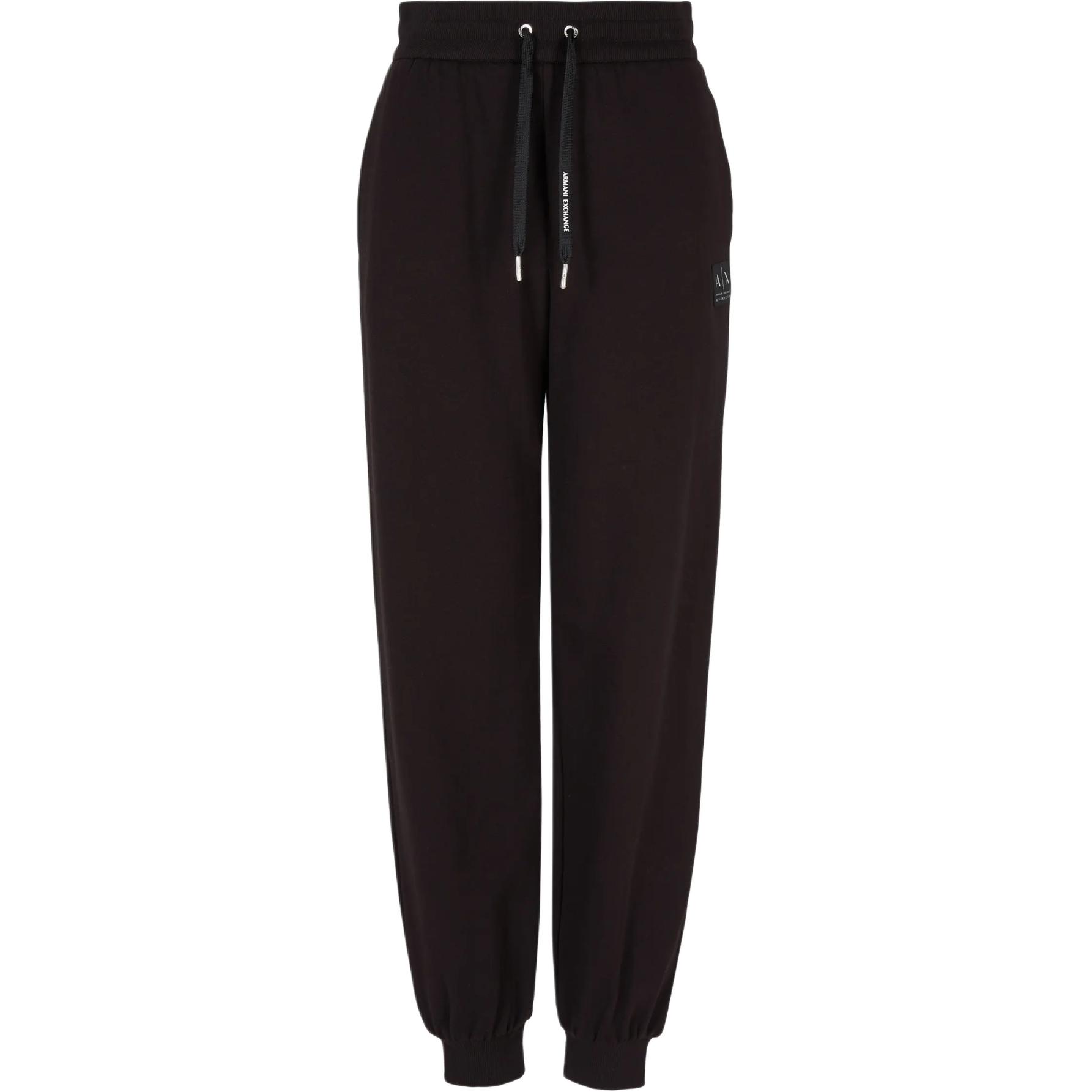 

Брюки спортивные с логотипом ARMANI EXCHANGE, черные