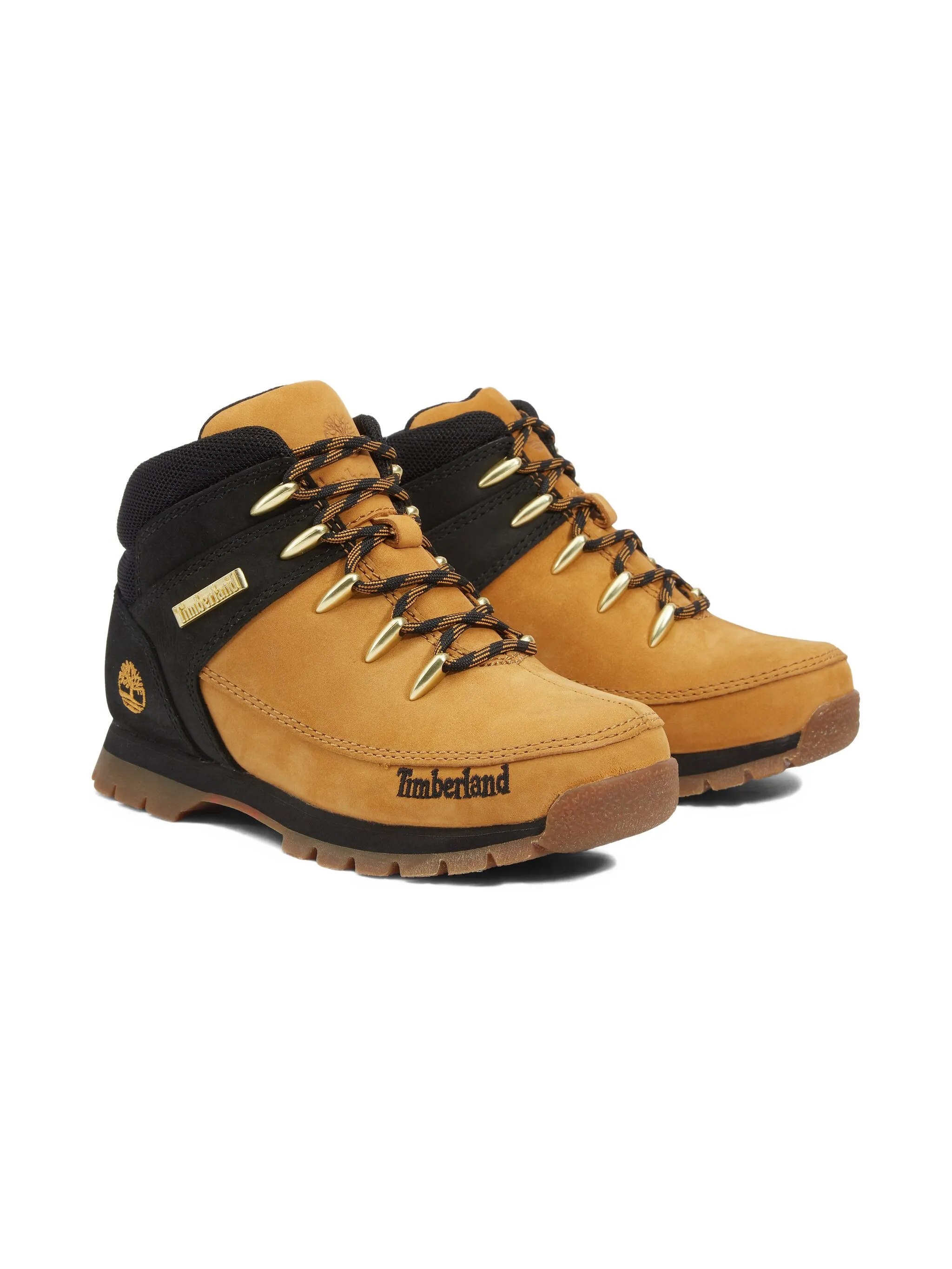 Сапоги с вышитым логотипом Timberland Kids, бежевый — фото 2