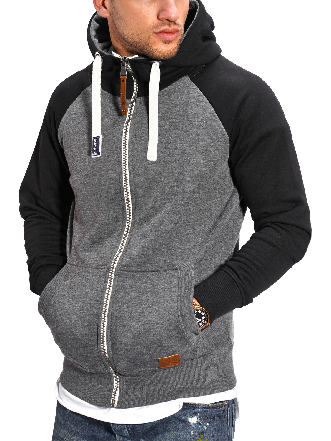 

Толстовка behype BHSILA Hoodie Weicher Kapuzenpullover Sweatshirt, темно-серый