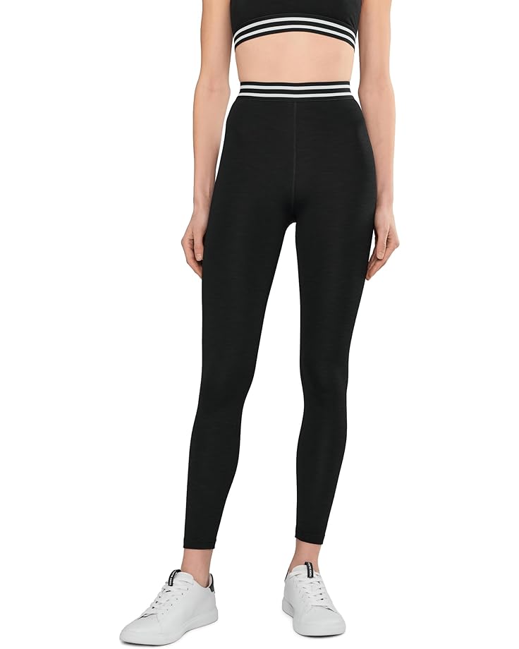 

Женские высокие спортивные штаны Splits59 Bailey High-Waist Active Rib 7/8, Black