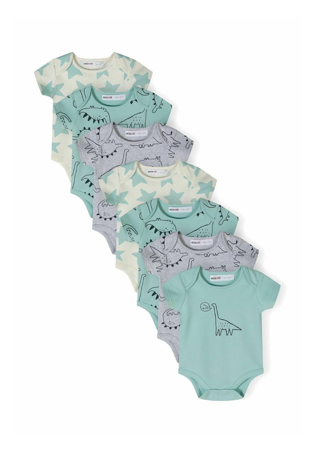 

Боди 7 PACK SHORT SLEEVE MINOTI, мята
