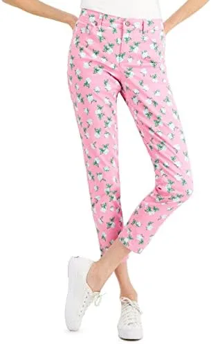 

Charter Club Bristol Printed Skinny Ankle Jeans