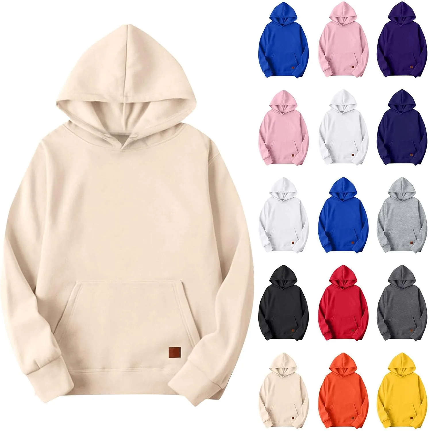 

Мужской худи Y2K в стиле стритвир Big and Tall с длинными рукавами и карманами SdGgsgv