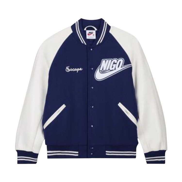 

Куртка Nike x Nigo NRG Varsity Jacket Navy, синий