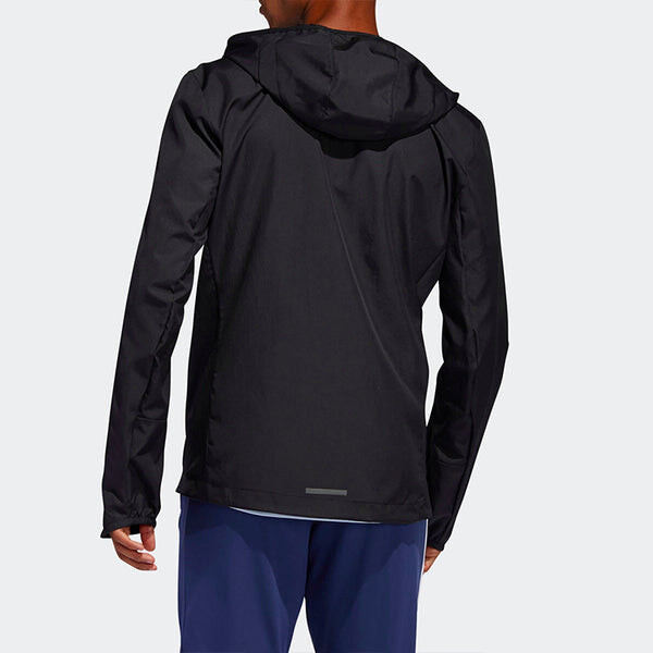 Куртка adidas OWN THE RUN JKT Running Sports Jacket Coat Male Black, черный — фото 4