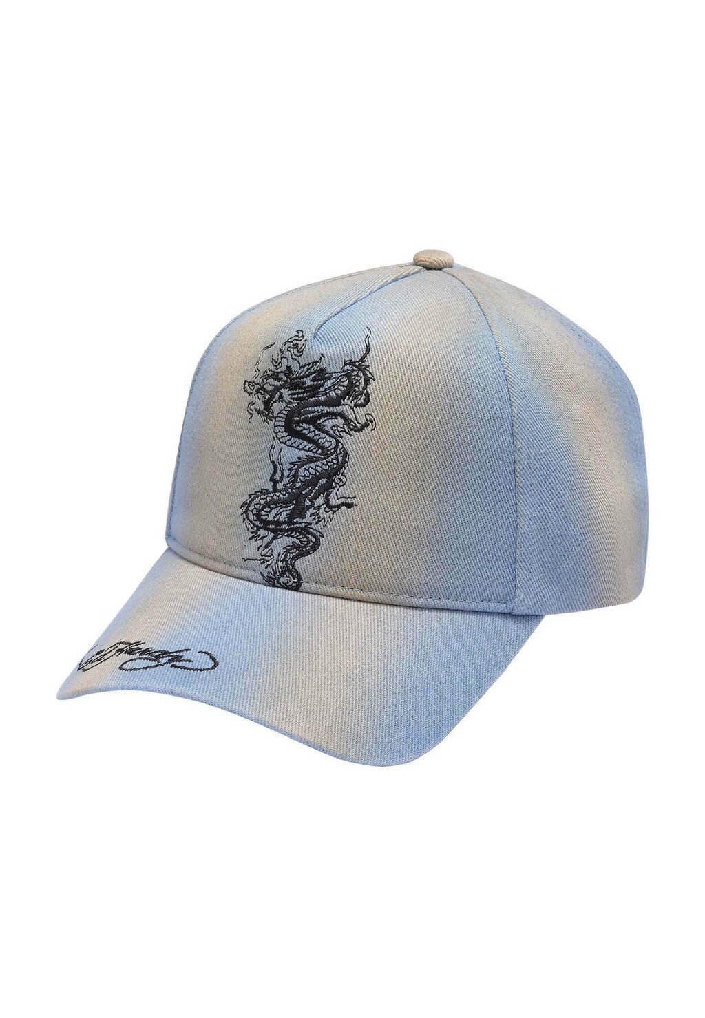 

Бейсболка FLAMING DRAGON TWILL FRONT Ed Hardy, цвет Bleached Denim