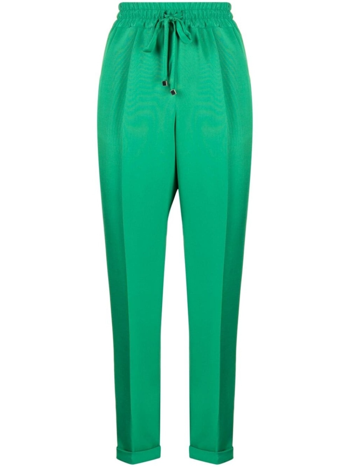 

Kiton шелковые брюки прямого кроя с кулиской, зеленый