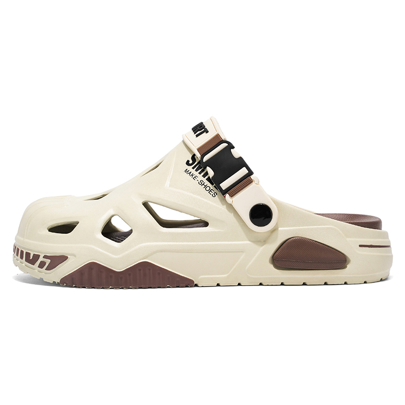 

NANJIREN Клоги мужские бежево-коричневые, цвет Beige Brown