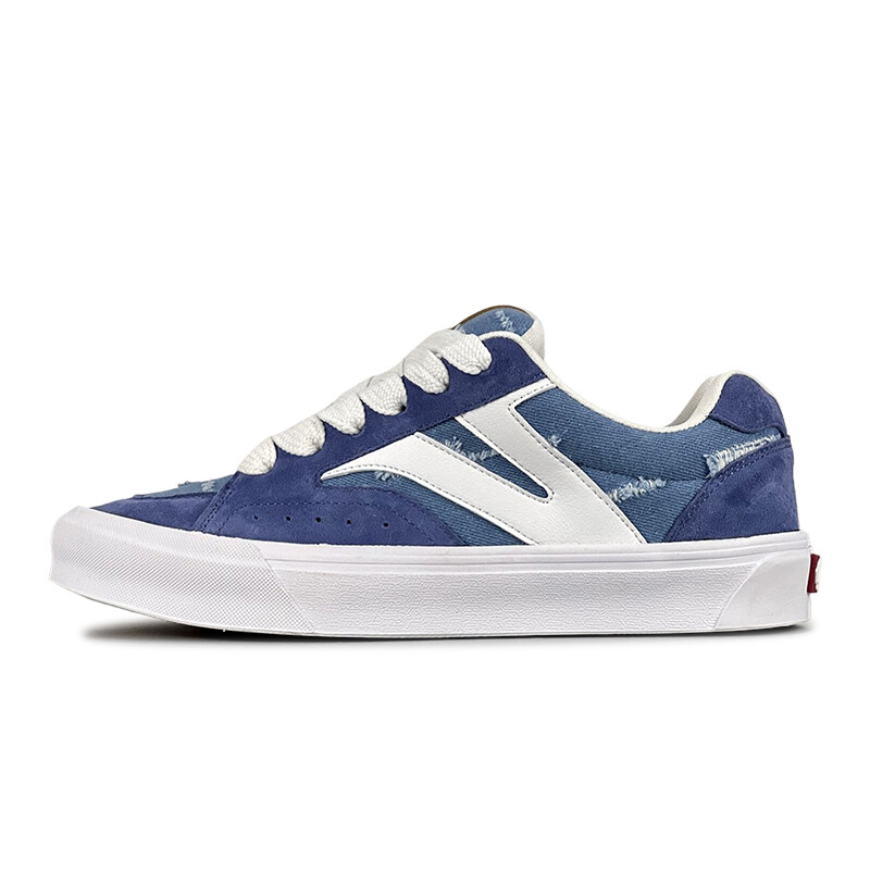 

Кроссовки VFDF Skateboarding Shoes Unisex Low-top Blue/white, цвет Washed Denim Blue