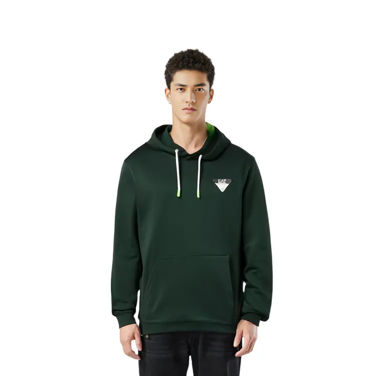 EA7 SS23 Свитер Мужской Зеленый EMPORIO ARMANI — фото 3