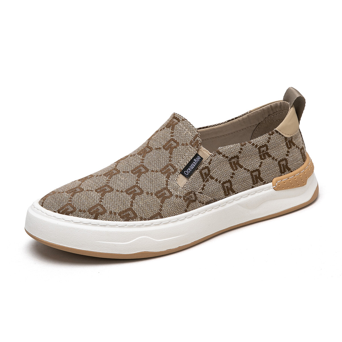 

Кроссовки OCEANIA ROO Skateboarding Shoes Men Low-top Beige, цвет Apricot