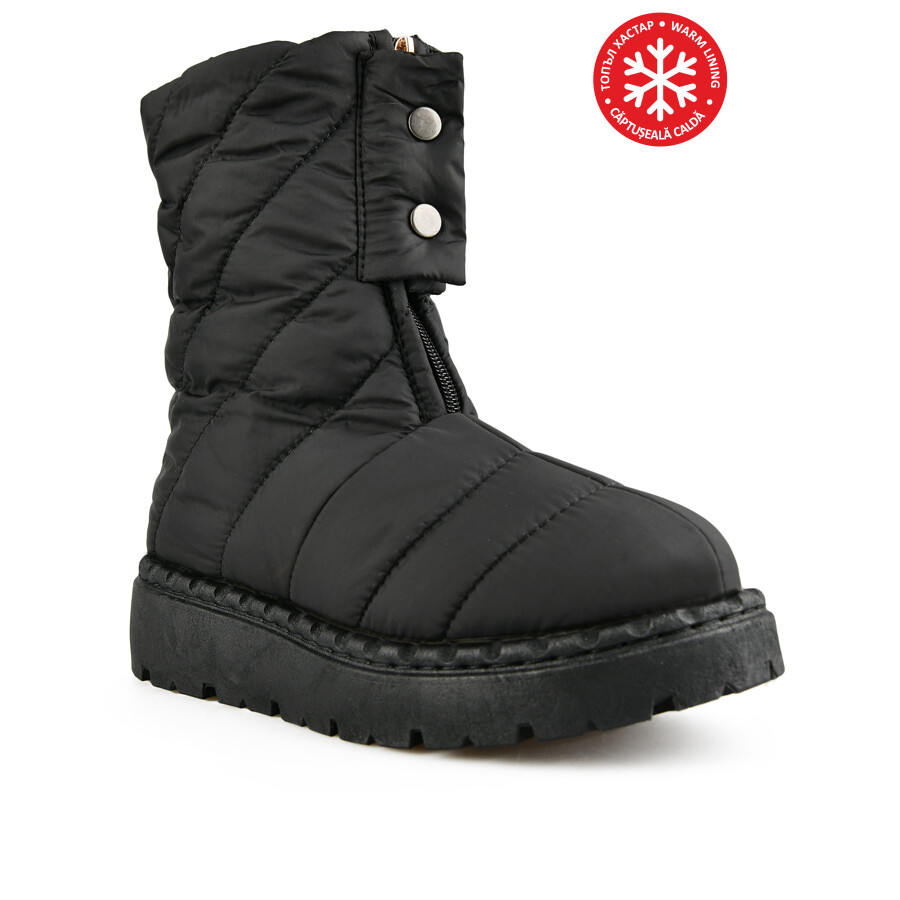 

Женские повседневные ботинки черные на теплой подкладке Tendenz, Черный, Женские повседневные ботинки черные на теплой подкладке Tendenz