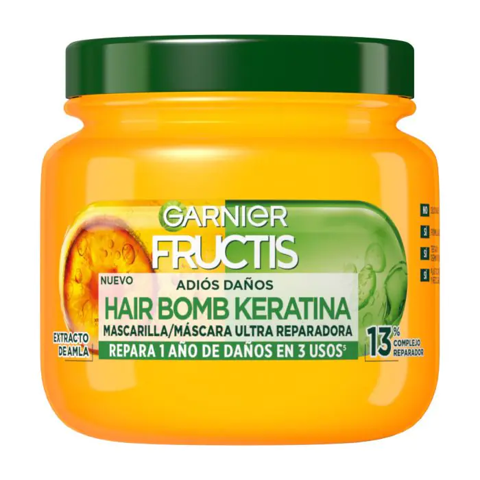 

Маска для волос fructis adiós daños mascarilla capilar pelo rizado u ondulado Garnier, объем 2 x 300 мл