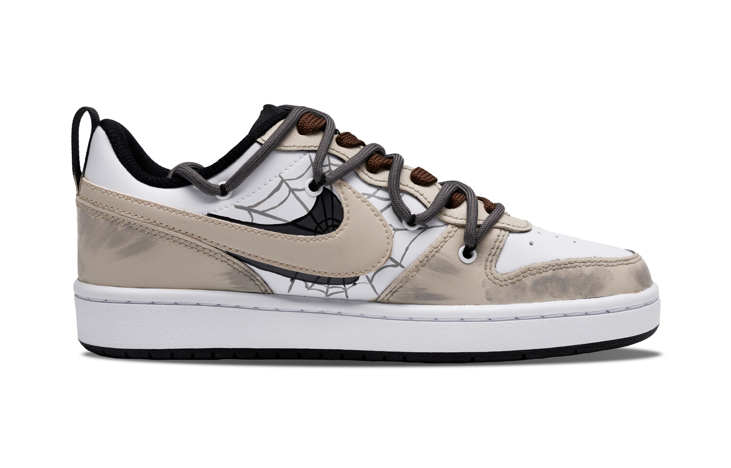 

Кроссовки Nike Court Borough Skateboarding Shoes Women's Low-top White, коричневый