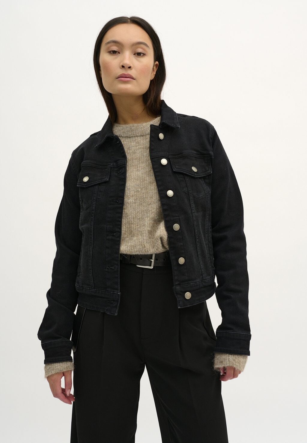 

Джинсовая куртка My Essential Wardrobe, цвет Black Wash, Черный, Джинсовая куртка My Essential Wardrobe, цвет Black Wash