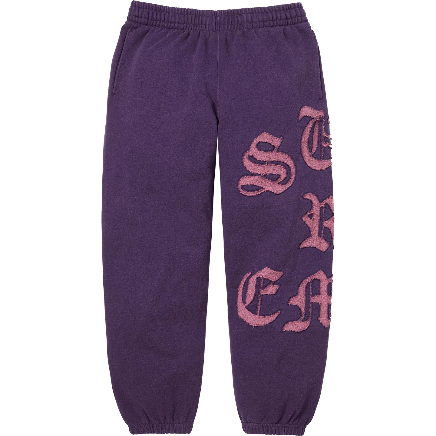 Брюки спортивные трикотажные утепленные SS26 WEEK3 Cut Out Sweatpant, унисекс Supreme, Purple/Purple