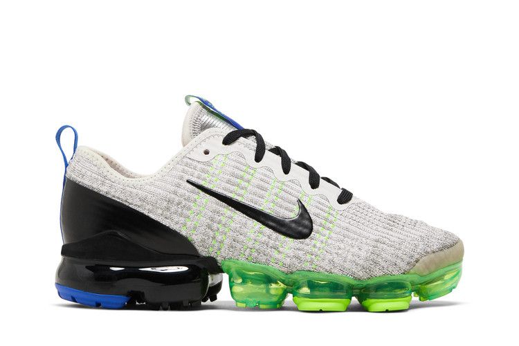Кроссовки Nike Air VaporMax Flyknit 3 GS 'Vast Grey Stucco', серый — фото 2