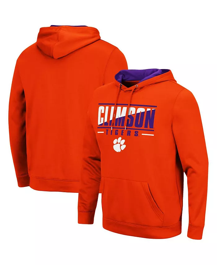 

Мужская толстовка с капюшоном Clemson Tigers Slash Stack 2.0 Colosseum, оранжевый