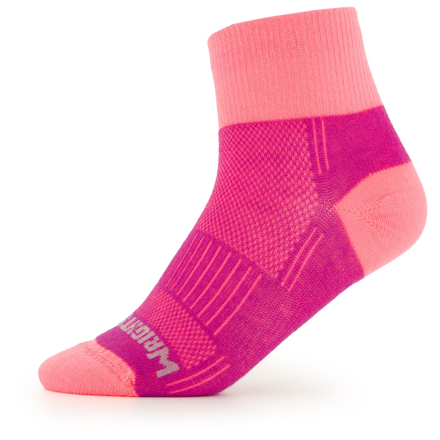 

Походные носки Wrightsock Coolmesh II Quarter, цвет Plum/Pink