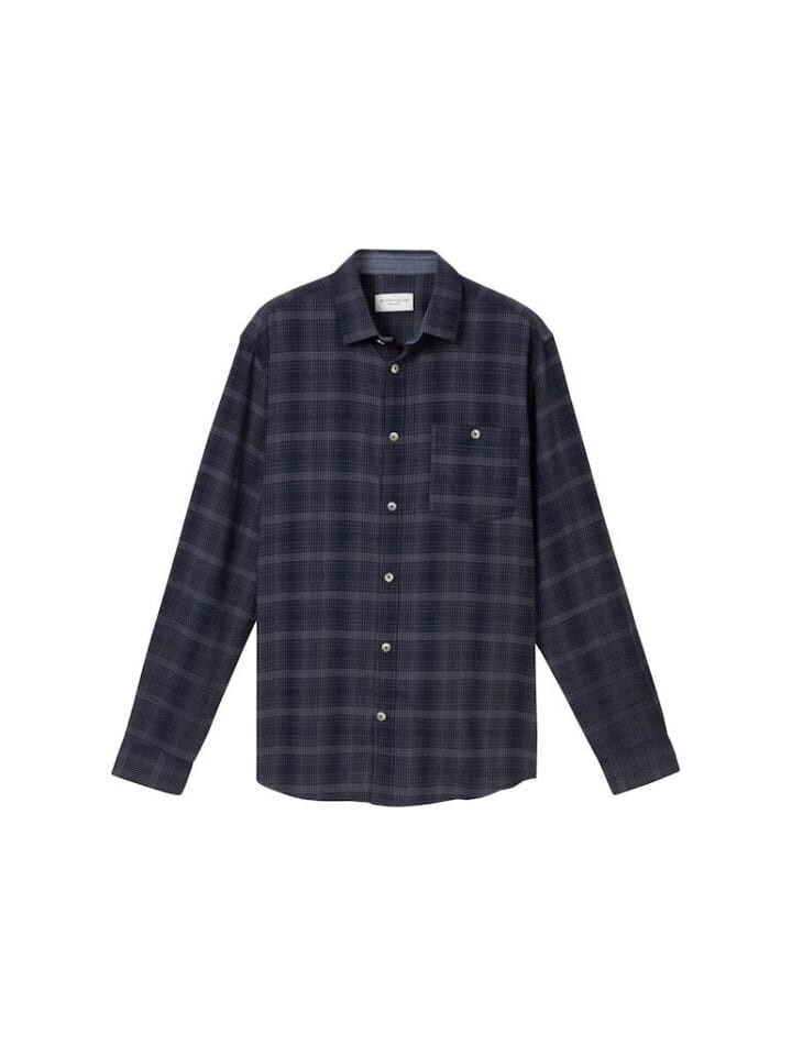

Рубашка Tom Tailor Langarmhemd, цвет navy tonal check